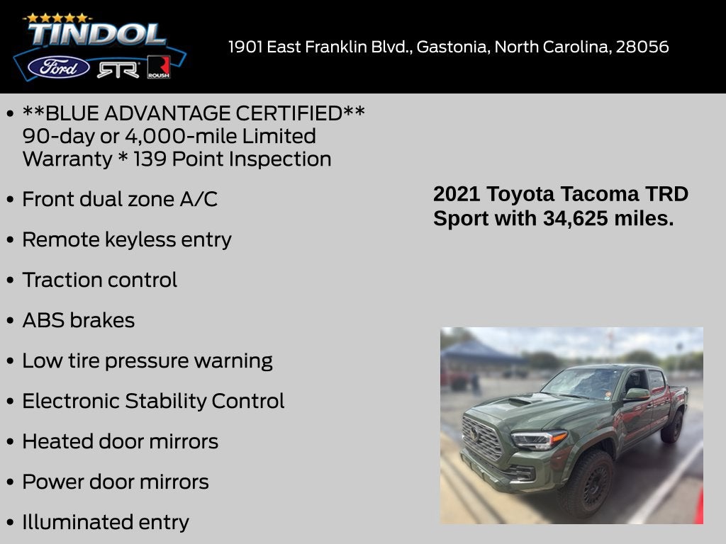 2021 Toyota Tacoma TRD Sport V6