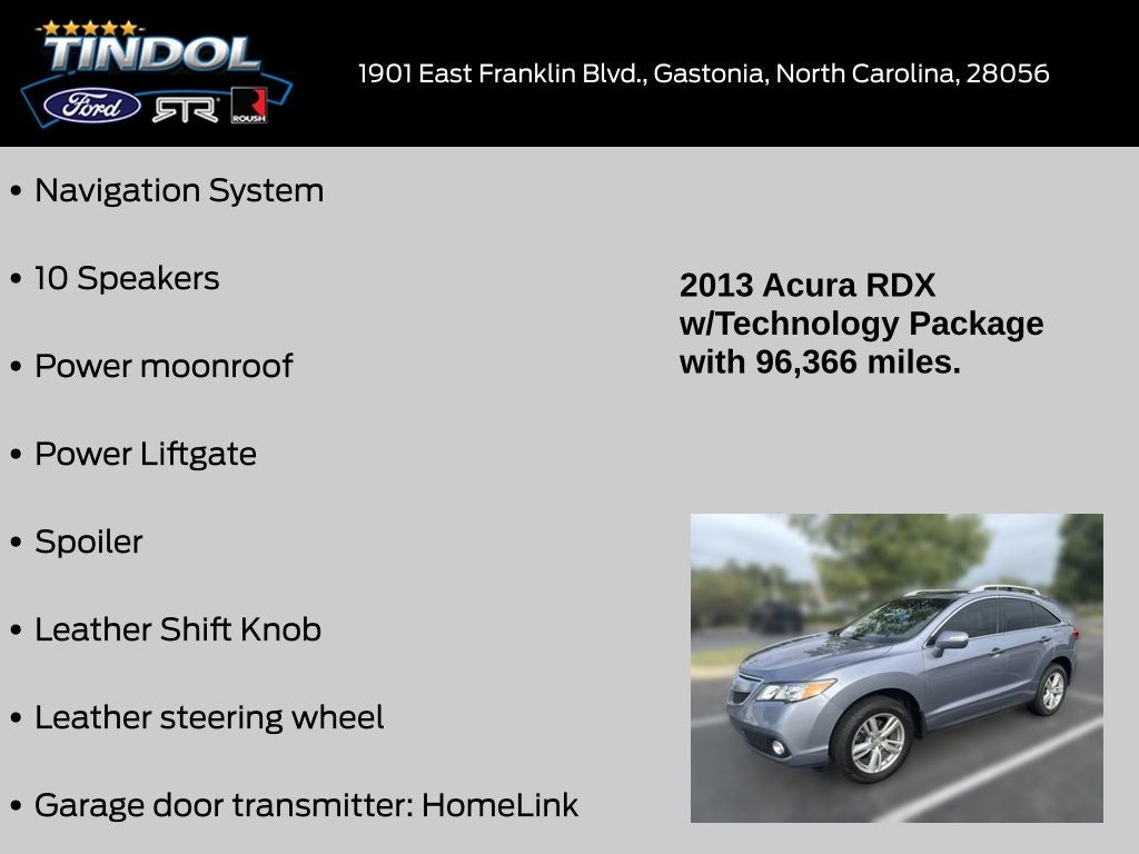 2013 Acura RDX Technology Package