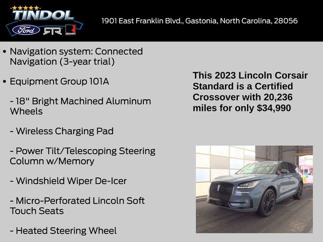 2023 Lincoln Corsair Standard