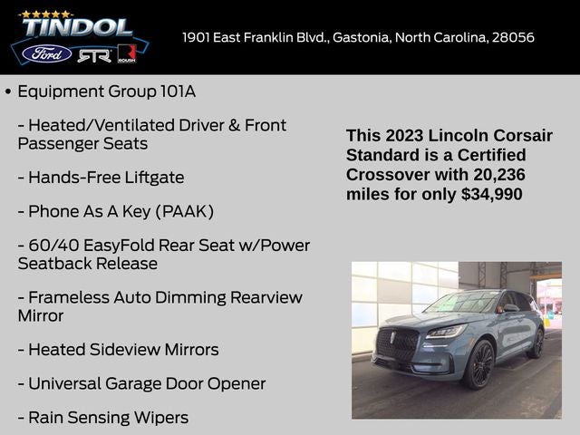 2023 Lincoln Corsair Standard