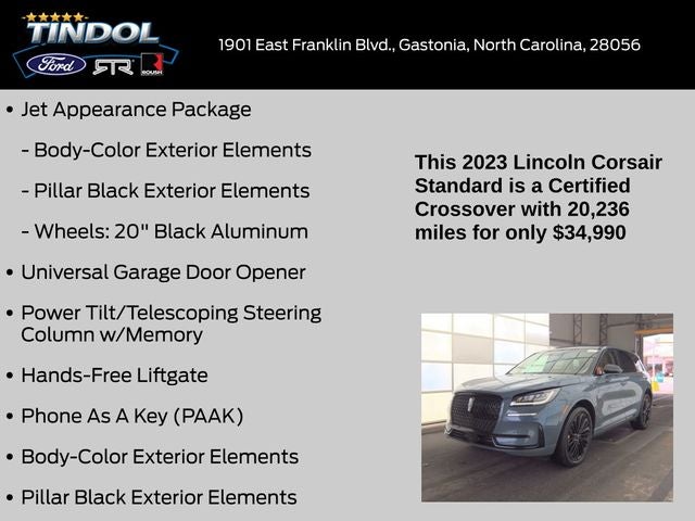 2023 Lincoln Corsair Standard