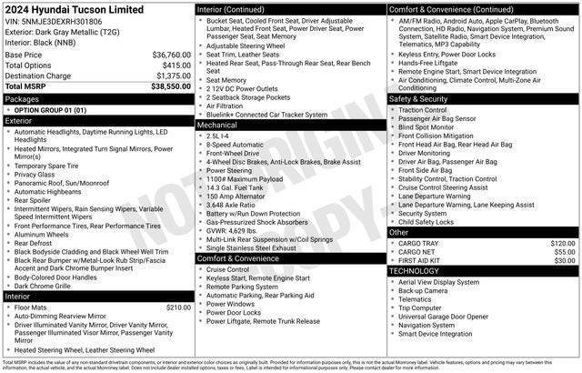 2024 Hyundai Tucson Limited