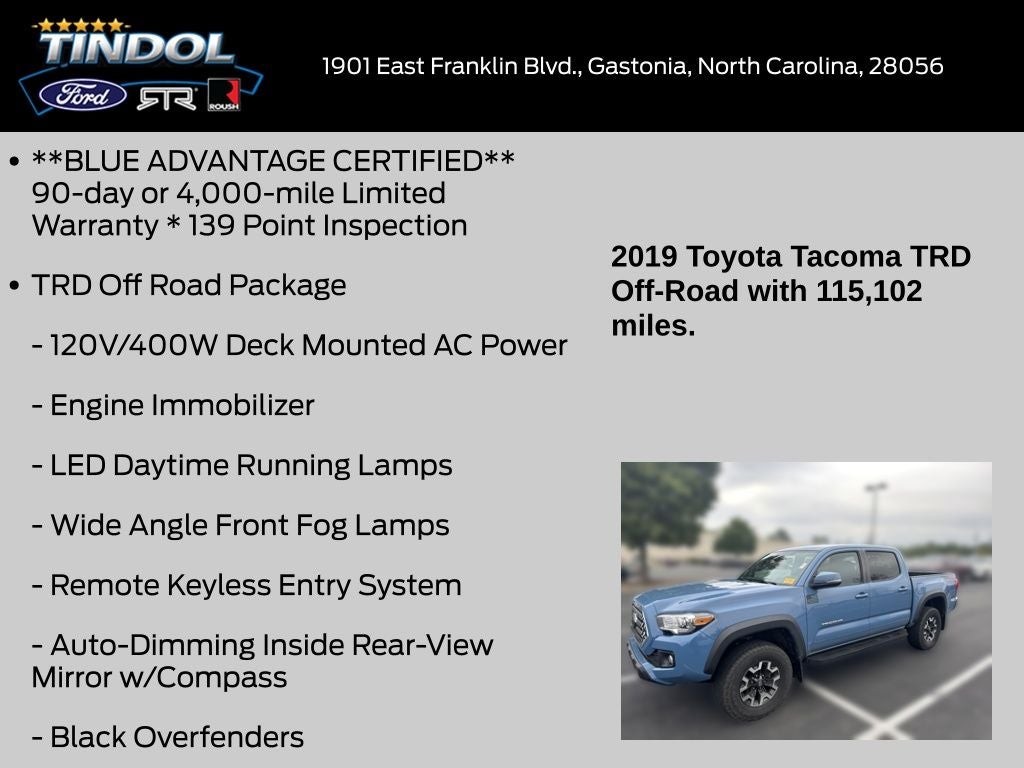 2019 Toyota Tacoma TRD Off-Road V6