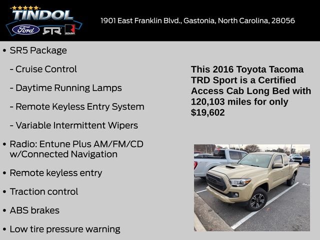 2016 Toyota Tacoma SR5