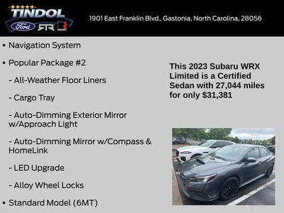 2023 Subaru WRX Limited