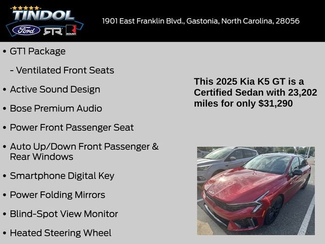 2025 Kia K5 GT