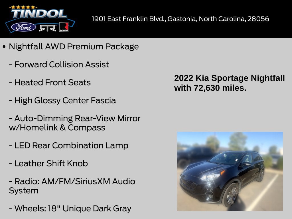 2022 Kia Sportage Nightfall