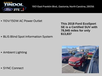 2018 Ford EcoSport SE