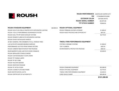 2026 Ford Super Duty ROUSH F-250 CORPORATE DEMO