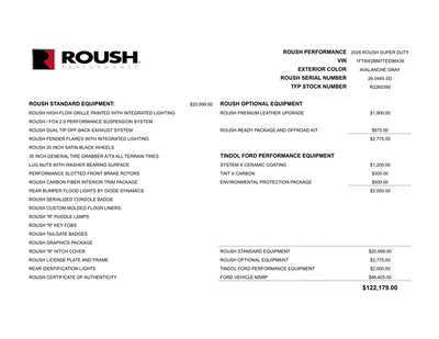 2026 Ford Super Duty ROUSH F-250