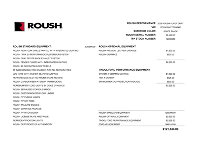2026 Ford Super Duty ROUSH F-250 Corporate Demo