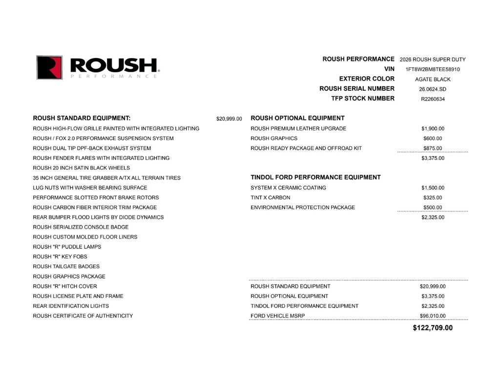 2026 Ford Super Duty ROUSH F-250