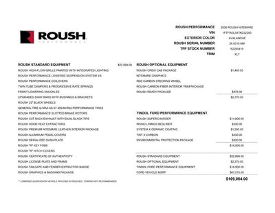 2026 Ford F-150 ROUSH F-150 NITEMARE SC Supercharged