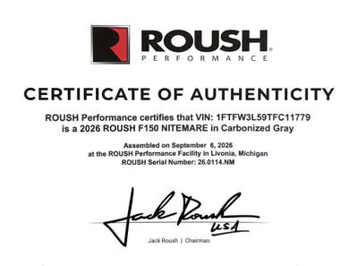 2026 Ford F-150 ROUSH F-150 NITEMARE