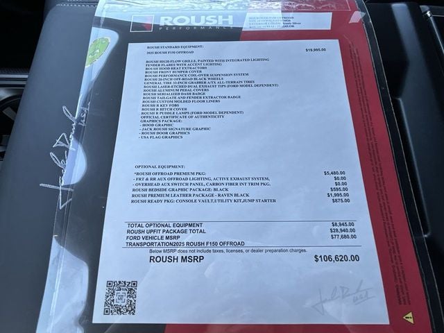 2025 Ford F-150 ROUSH F-150