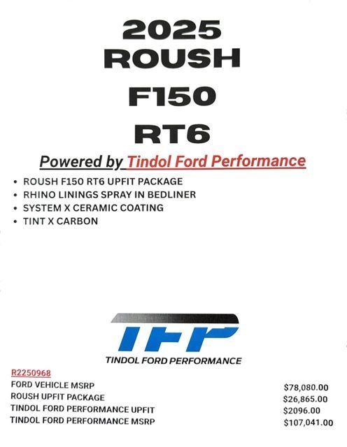 2025 Ford F-150 ROUSH F-150 RT6