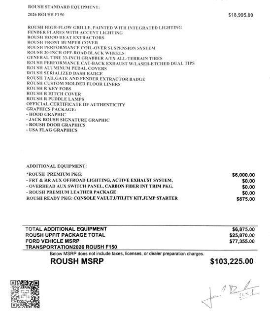 2026 Ford F-150 ROUSH F-150