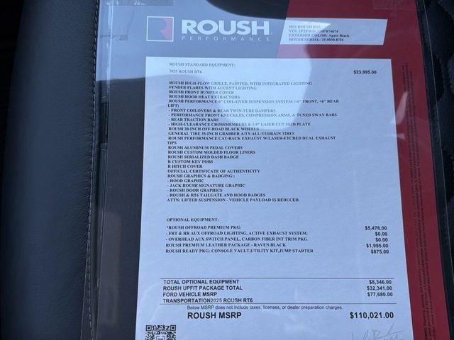 2025 Ford F-150 ROUSH F-150 RT6