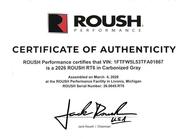 2026 Ford F-150 ROUSH F-150 RT6