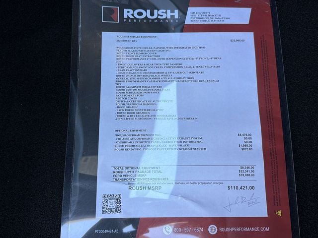 2025 Ford F-150 ROUSH F-150 RT6