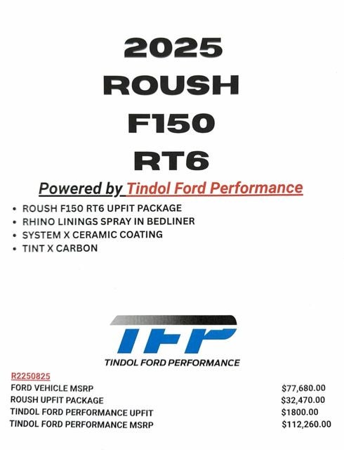 2025 Ford F-150 ROUSH F-150 RT6 CORPORATE DEMO