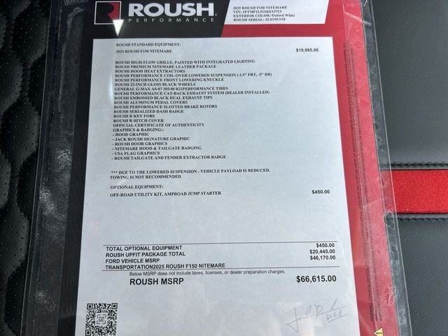 2025 Ford F-150 ROUSH F-150 NITEMARE