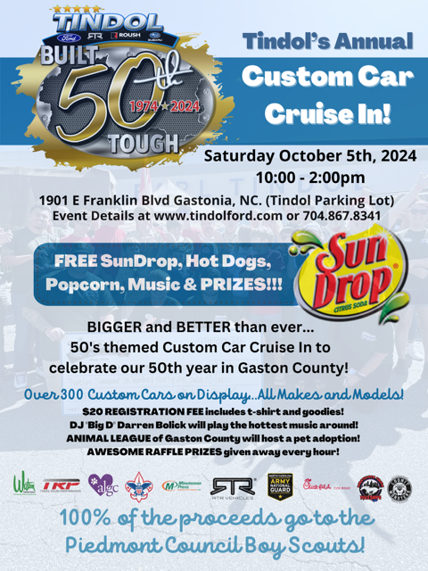 Tindol's 32nd Annual Cruise Gastonia NC