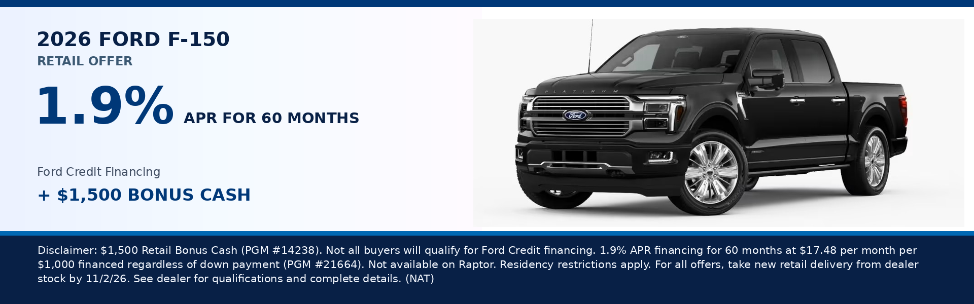 Tindol Ford F150 Offer