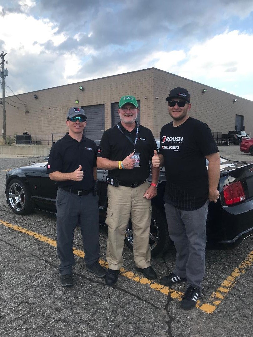 Lyle Sturgis Crazy Mustang Man at Tindol ROUSH Performance with Justin Pawlak and Jack Roush Jr